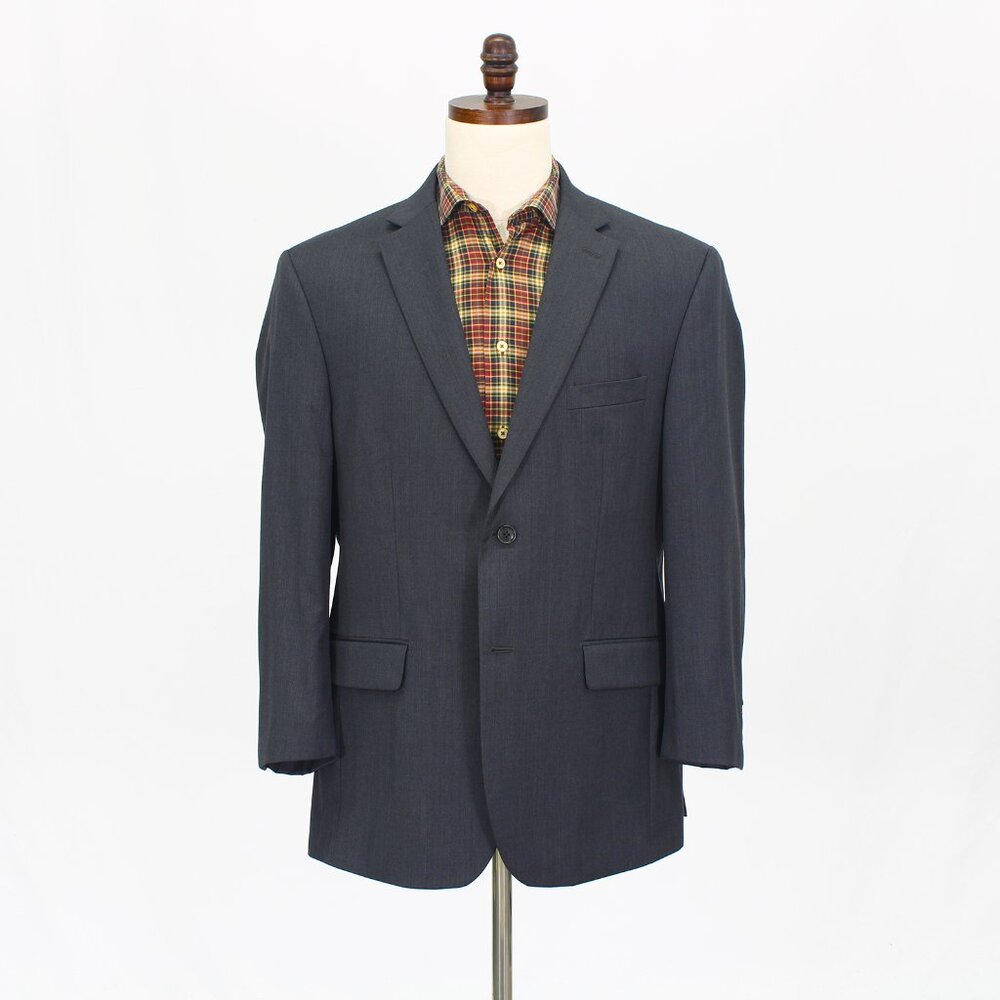 Jos. A. Bank 44R Gray Blazer Sport Coat Jacket 2-Button Solid T913